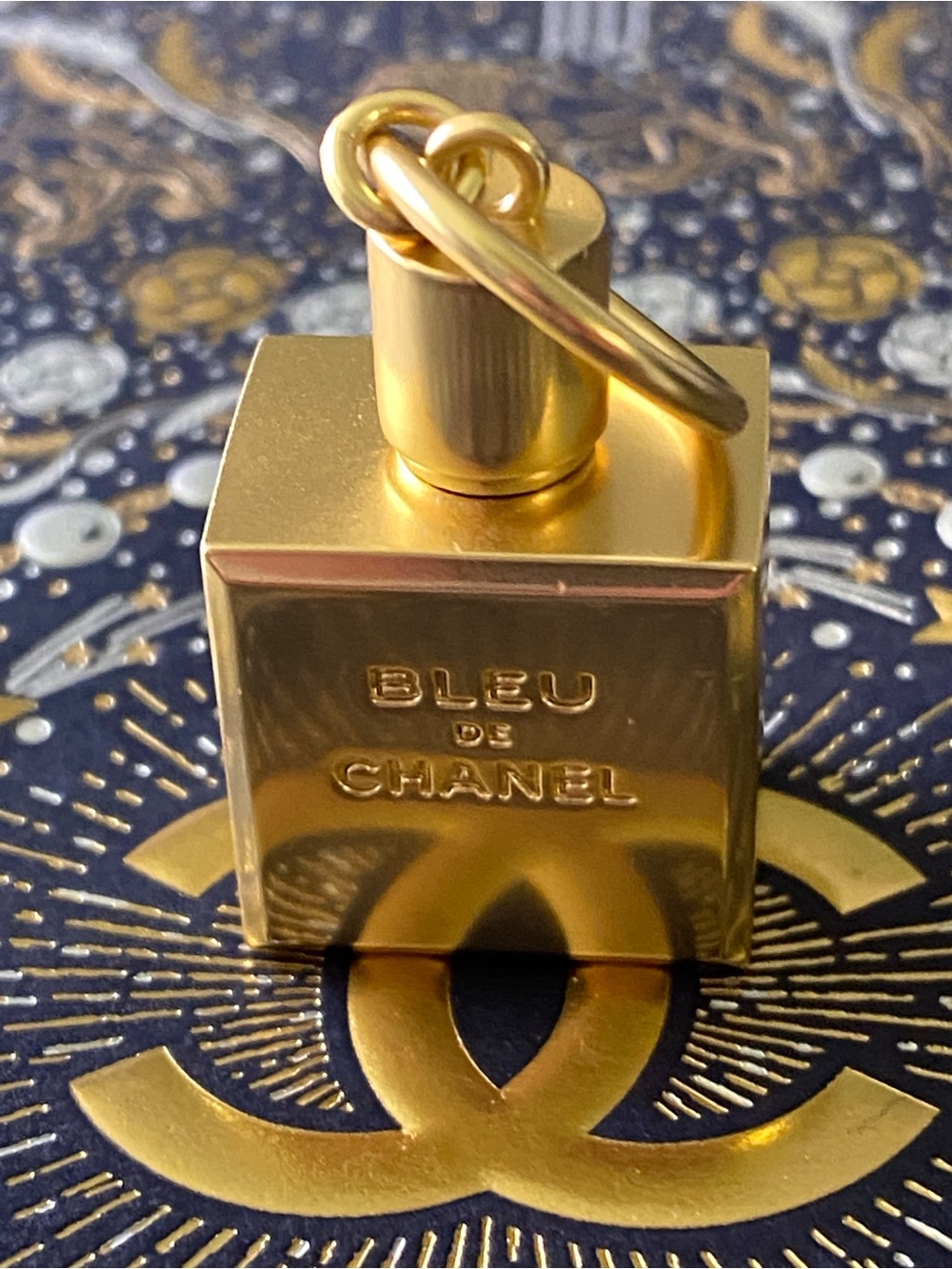 Chanel Limited Edition Bleu De Chanel Gold Charm